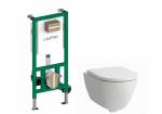 KOMPLEKTAS: Pakabinamas WC PRO X, silent, EasyFit 3.0(82086)+dangtis softclose (891863) balta sp. +rėmas INEO (920115)