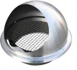 Lauko grotelės su tinkliuku VLB d160 mm, ovalios