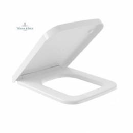 WC dangtis Villeroy&Boch Finion Soft-close, 377 x 455 x 41 mm, white alpin spalva