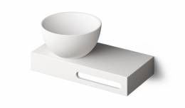 PAA Silkstone lentynėlė po praustuvu, 400x200x70 mm