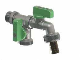 JARDIN sodo ventilis dvigubas, srėgis 1/2", 3/4" x 3/4" Ø15