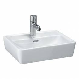 Laufen Pro A praustuvas-dubuo 45 x 34 cm, su 1 anga maišytuvui viduryje su nušlifuota apačia
