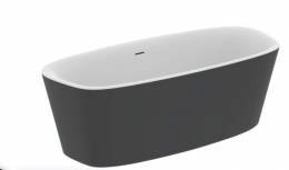 Ideal Standard Dea Duo laisvai pastatoma akrilinė vonia  180x80 cm su Click-Clack nuotekų vožtuvu, vidus matinė balta ir