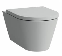 Kartell BY LAUFEN Pakabinamas WC Rimless, pilkas matinis be dangčio H8913337590001