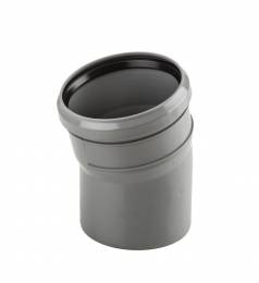 Kanalizacijos alkūnė PP 40/15°, pilkas (3018726)
