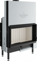 Plieninis židinio ugniakuras Spartherm Premium V-1V-87h, ø200 mm, tiesiu stiklu