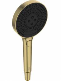 Ideal Standard Idealrain SOLOS rankinė dušo galva 130 mm, 3 funkcijos, 8 l/min, šlifuotas auksas

