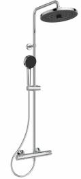 Ideal Standard Ceratherm T25+ dušo sistema su termostatiniu maišytuvu, dušo galva Ø260 mm, rankinis dušas Ø100 mm, chrom