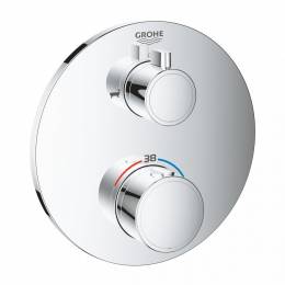 Virštinkinė dalis termostatiniam maišytuvui Grotherm 2 handle, chromas