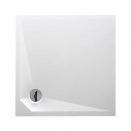 Akmens masės dušo padėklas Marmo Neo Square 900x900, be sifono, be kojelių, be apdailos, balta spalva