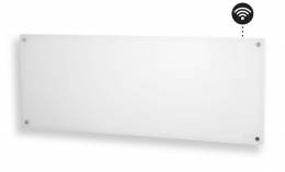 *Stiklinis panelinis šildytuvas Mill Glass su WIFI, 1200W, baltas