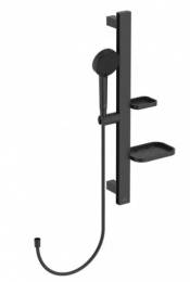 Ideal Standart Idealrain ALU+ dušo komplektas, juoda matinė