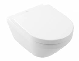WC pakabinamas Villeroy&Boch  Architectura Combi-Pack, su TwistFlush, su dangčiu 370x530mm white alpin spalva
