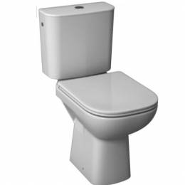 Kombinuotas unitazas Deep horizontaliu nuotaku, su bakeliu, 3/4,5 ltr. Sistema (OLI), vandens įvadas apačioje