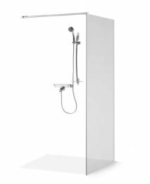 Standartinė, stabili dušo sienelė DIJA 90xx200 , skaidrus st. , chromas ,
