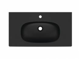 Ideal Standard Tesi praustuvas montuojamas ant spintelės 82,5 cm (825x450x165), matinė juoda