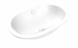 Praustuvas motuojamas po stalviršiu Villeroy&Boch O.novo 580x370x200mm, su persipylimu, white alpin spalva