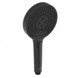 Ideal Standard Idealrain SOLOS rankinė dušo galva 130 mm, 3 funkcijos, 8 l/min, matinė juoda spalva