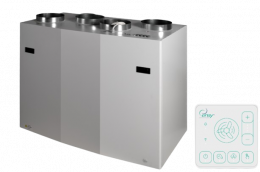 Rekuperatorius ENSY WAVE 700BV/1 vert. kair. p. 840m³/h su Wi-Fi ir Bluetooth valdikliu