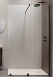 Durys Radaway FURO BLACK Walk-in 638x2000, dešinė, skaidrus/juoda