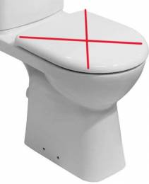 Unitazo puodas Deep 48cm paaukštintas su stačiu nubėgimu, horizontaliu nuotaku, baltas