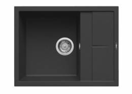 Granitinė plautuvė ELLECI  UNICO 125 65X50 juoda 40 J016200