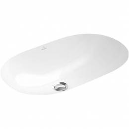 Praustuvas klijuojamas iš apačios Villeroy&Boch O.Novo 650x400x208mm, be sifono, white alpin spalva