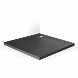 (n.g.)Dušo padėklas Flat Stone Effect 90x90x5 cm, antracito spalva
