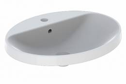 Praustuvas įleidžiamas VariForm 60 cm, ovalus, baltas