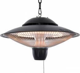 Sunred infraraudonųjų spindulių šildytuvas Barcelona Bright, kabinamas, juodos spalvos, 1500 W
