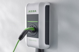 EV krovimo stotelė Keba P30 Green Edition 22 kW  6 m. kabelis