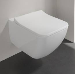Pakabinamas WC komplektas Villeroy&Boch Venticello 2.0, 375x560mm  DirectFlush su dangčiu, white alpin spalva