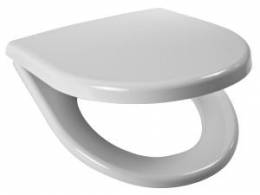 Sėdynė su dangčiu LYRAplus, kietas antibakterinis plastikas, nerūdijančio plieno lankstai