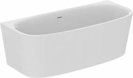 Prie sienos statoma akrilinė vonia Ideal Standard Dea Duo 180x80cm, su Click-Clack vožtuvubalta