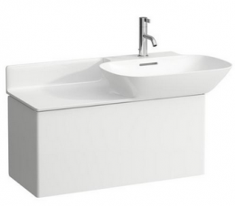 Praustuvo spintelė INO 355x780x350 mm su 1 stalč., praustuvui 8.1330.1/2, matinė balta
