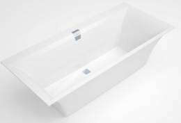 Akrilinė vonia Villeroy&Boch Squaro Edge12,1700x750, komplekte kojos ir sifonas, be vonios uždangos. balta spalva