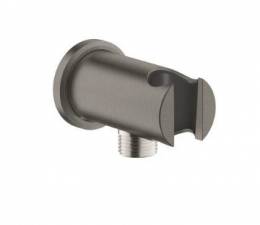 Rainshower potinkinė jungtis dušo žarnai 1/2" su laikikliui, brushed hard graphite