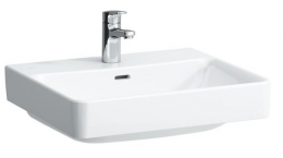 Laufen PRO S praustuvas 550x465 mm su 1 skyle maišytuvui, baltas