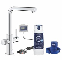 GROHE Blue Pure Minta vandens filtravimo rinkinys su ištraukiamu snapu, chromo sp.
