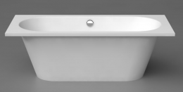 Akmens masės vonia Vispool Evento 1750x750 mm, stačiais kampais, balta