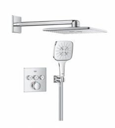 Termostatinis potinkinio dušo maišytuvas Grohtherm SmartControl“ su Rainshower SmartActive 310 Cube, be potiknės dalies