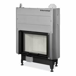 Plieninis židinio ugniakuras Romotop KV HEAT H3LE01 66.50, šviesi pakura IGN su pakeliamomis durimis