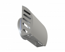 Lauko grotelės d200 tamsiai pilkos sp. nerūd.pl. 98-0320-0200-000-11G-V
