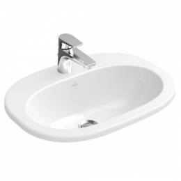 Įleidžiamas praustuvas Villeroy&Boch O.Novo 560x405x200mm, be sifono, white alpin spalva