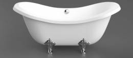 Akmens masės vonia Vispool Impero 1950x900 mm, balta