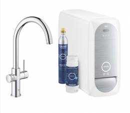 GROHE Blue Home vienavirtis C formos maišytuvas su filtravimo sistema, chromo sp.
