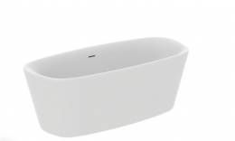 Ideal Standard Dea Duo laisvai pastatoma akrilinė vonia   170x75 cm su Click-Clack nuotekų vožtuvu, vidus ir išorė matin