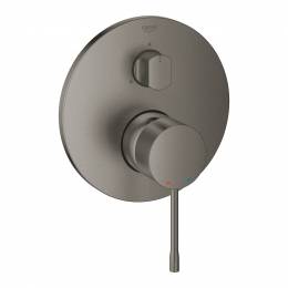Virštinkinė vonios/dušo maišytuvo dalis Essence, 3 padėčių, brushed hard graphite