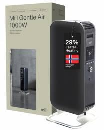 Tepalinis šildytuvas Mill Gentle Air 1000W, LED ekranas, juodas