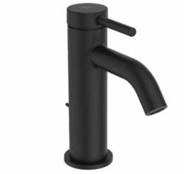 Ideal Standard CERALINE Nuovo H85 maišytuvas praustuvui su metaliniu dugno vožtuvu, 3,8 l/min, matinė juoda